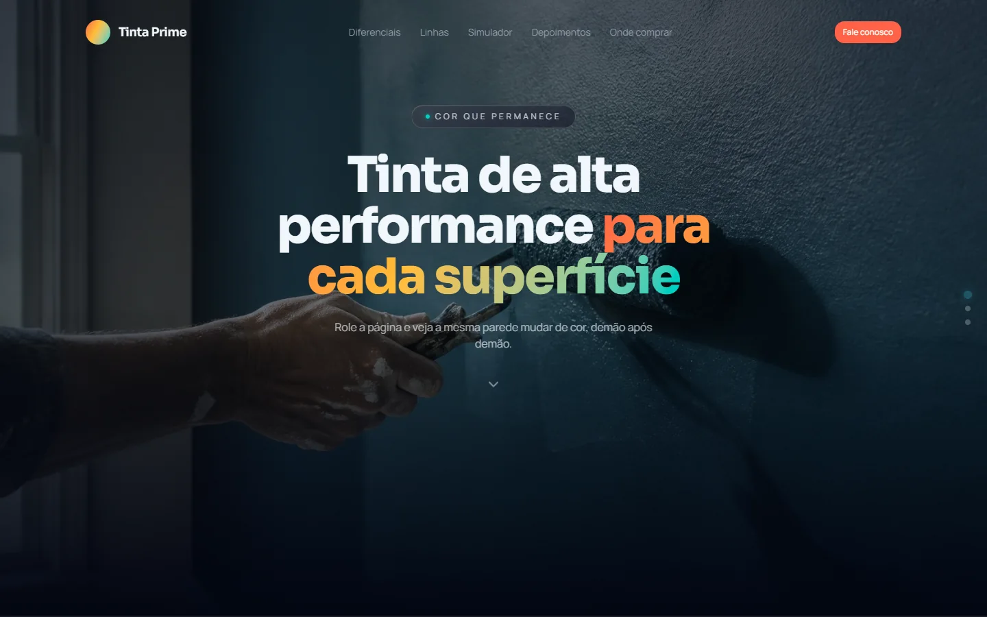 Prévia do projeto Tinta Prime
